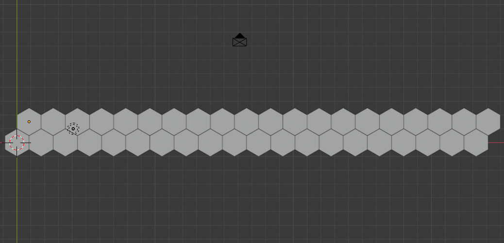 hexagon double row